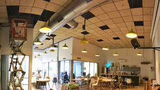 התקנת תקרה אקוסטית למשרדי הייטק