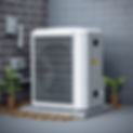Outdoor heat pump condenser unit inspected during heat pump maintenance in Indio, CA