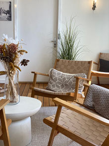 Lounge på Therns Hotel i Gudhjem