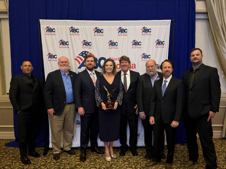 Arris team at the 2025 ABC North Florida Excellence in Construction awards