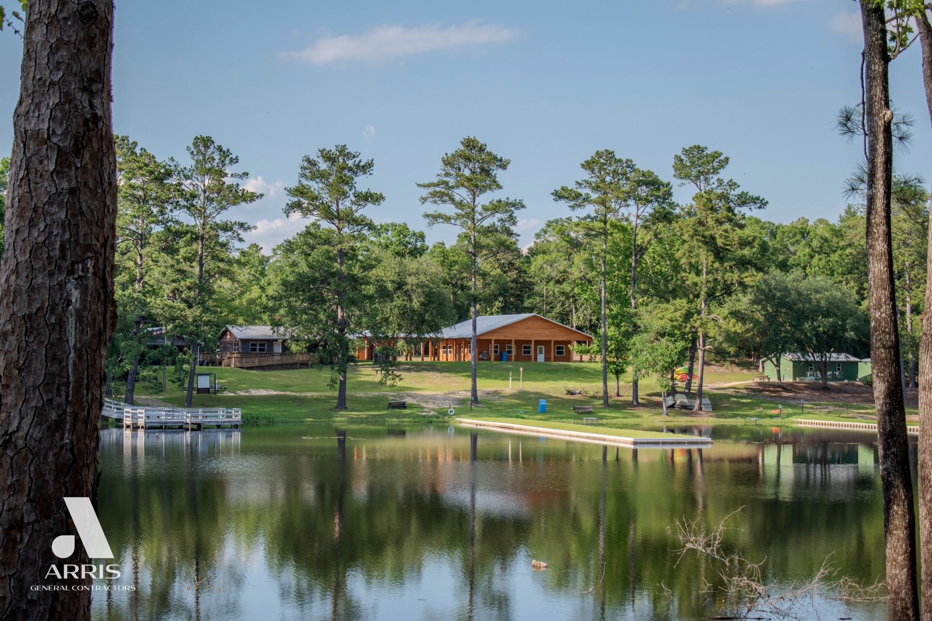 FWC Joe Budd classroom building seen across the lake