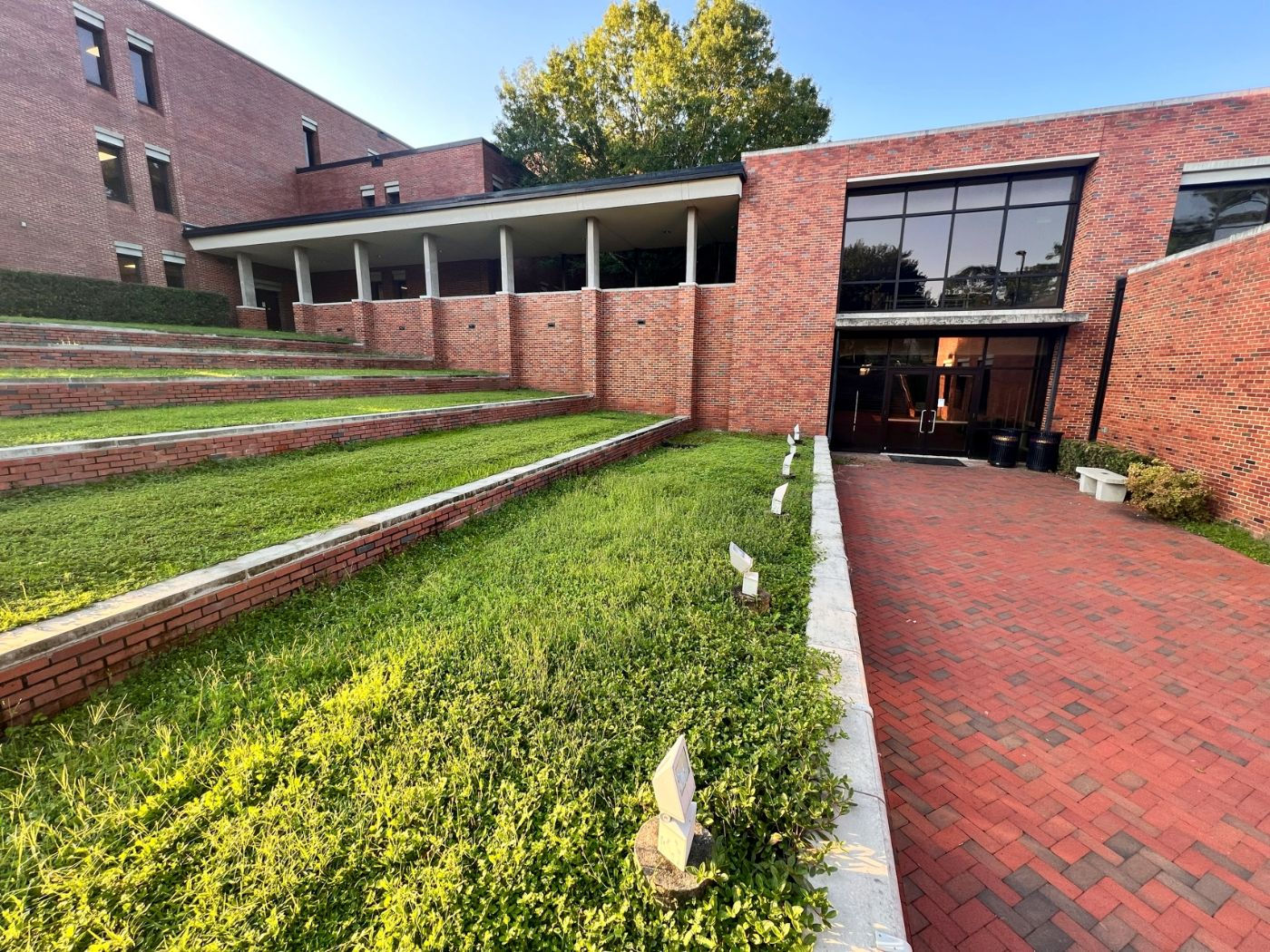 FSU Stone Building Terrace before construction