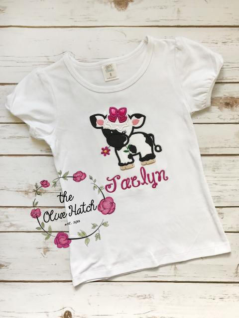 Thumbnail: Cow Girl Design -- Applique
