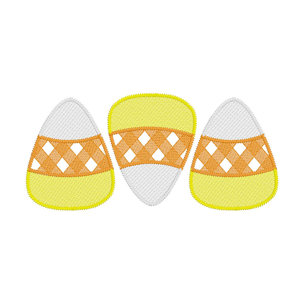 Candy Corn Embroidery Shirt