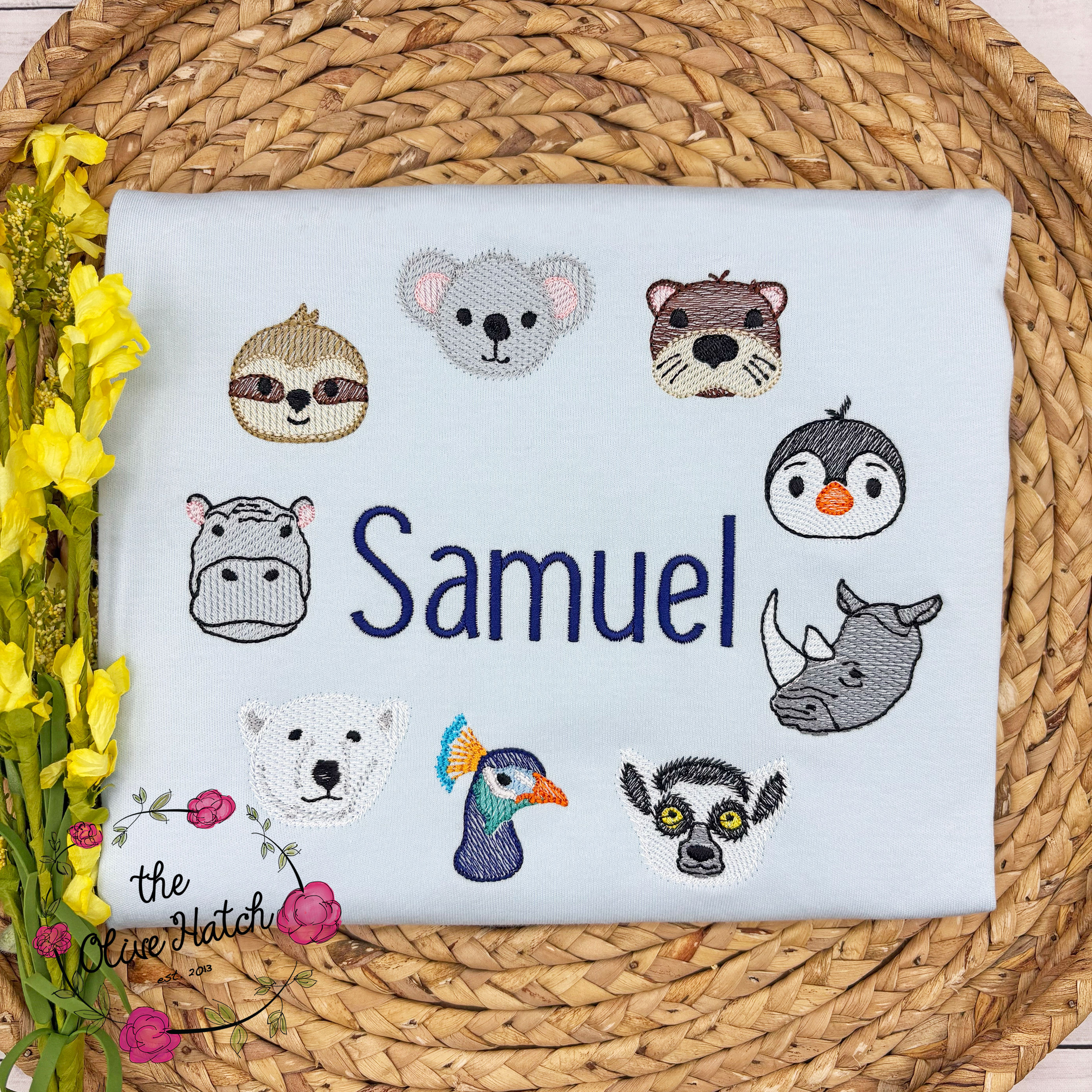 Zoo Embroidery Shirt