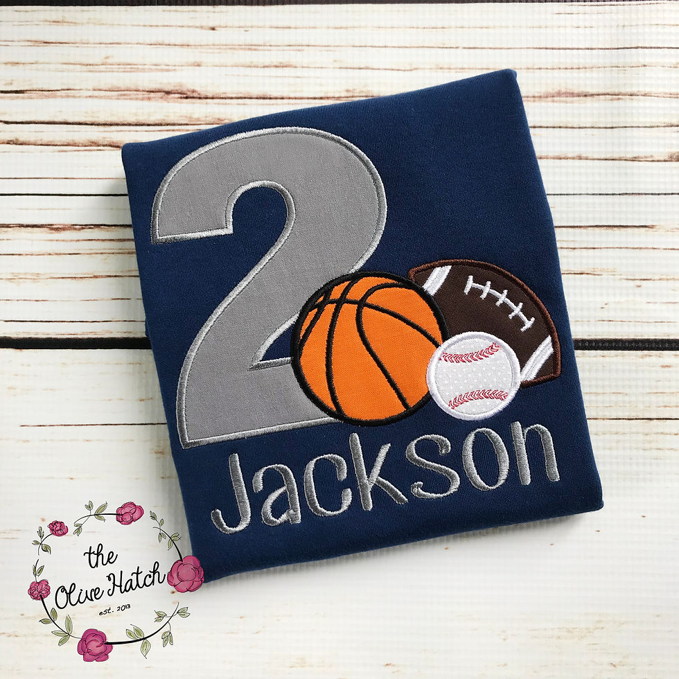 Thumbnail: Sports Birthday -- Applique