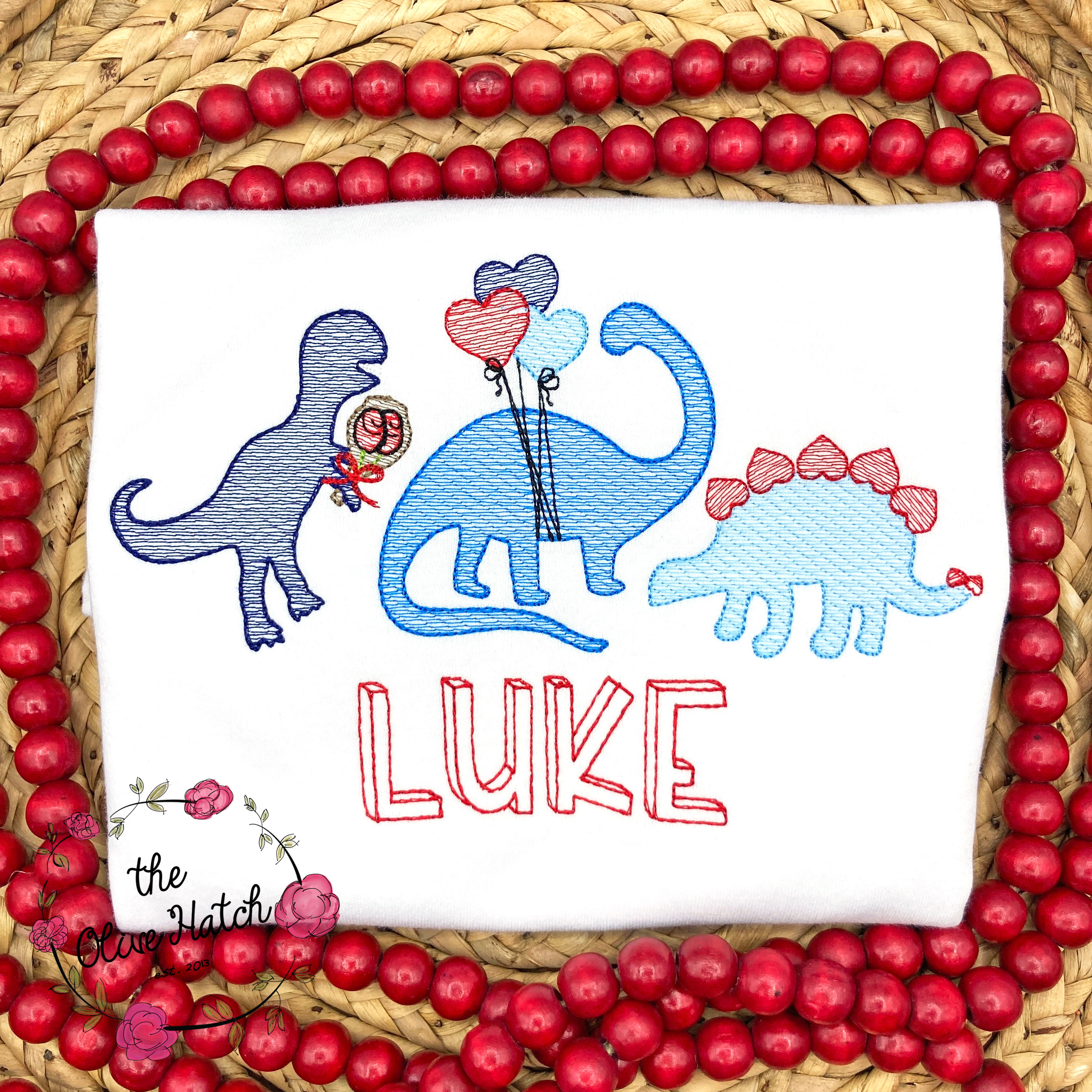 Valentine Dinosaur Shirt