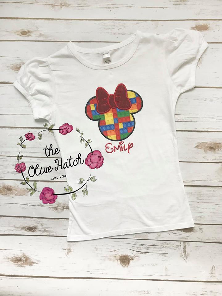 Thumbnail: Miss Block Mouse Ears -- Applique