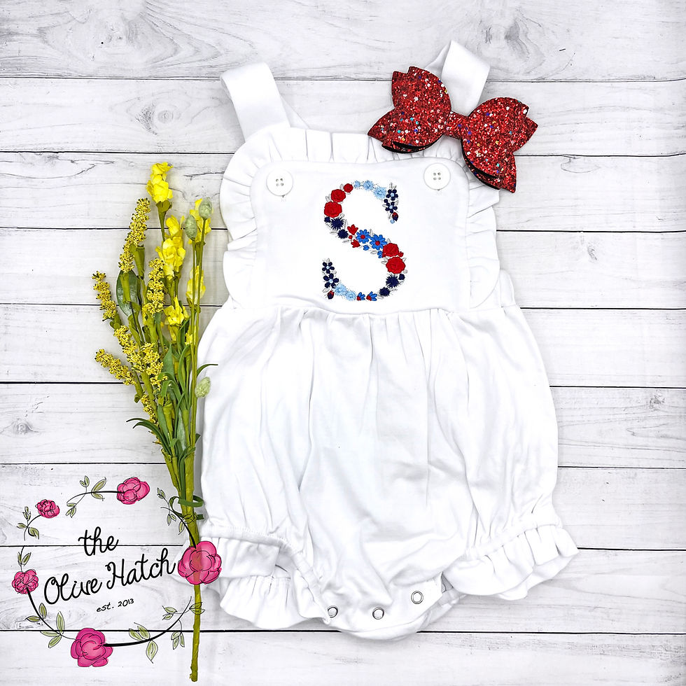 Thumbnail: Patriotic Floral Sunsuit