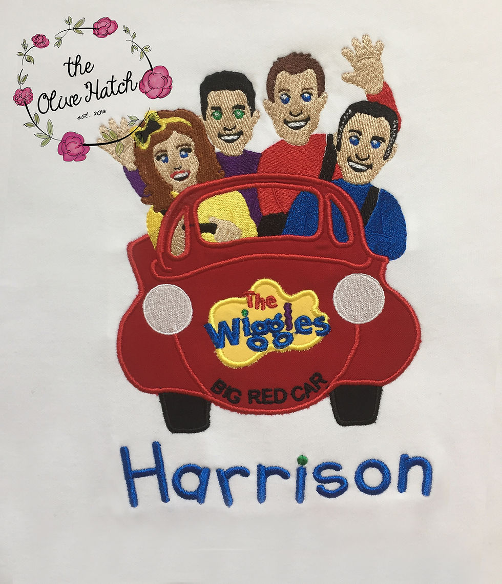 Thumbnail: Wiggles Birthday Shirt -- Applique