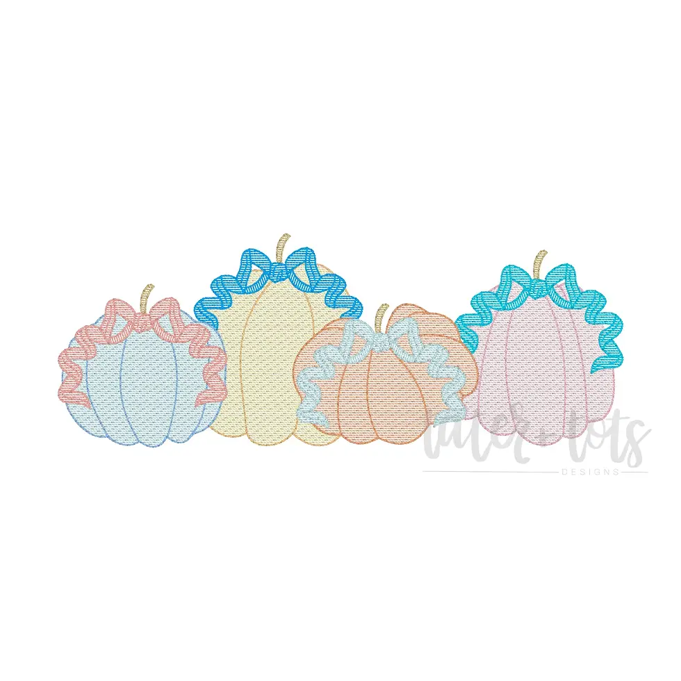 Pumpkin Embroidery Design