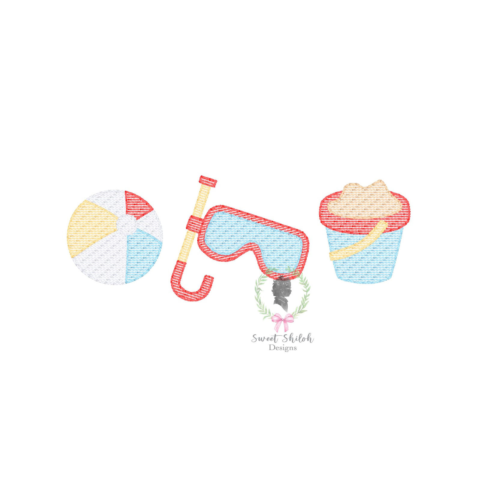 Summer Trio Embroidery Shirt