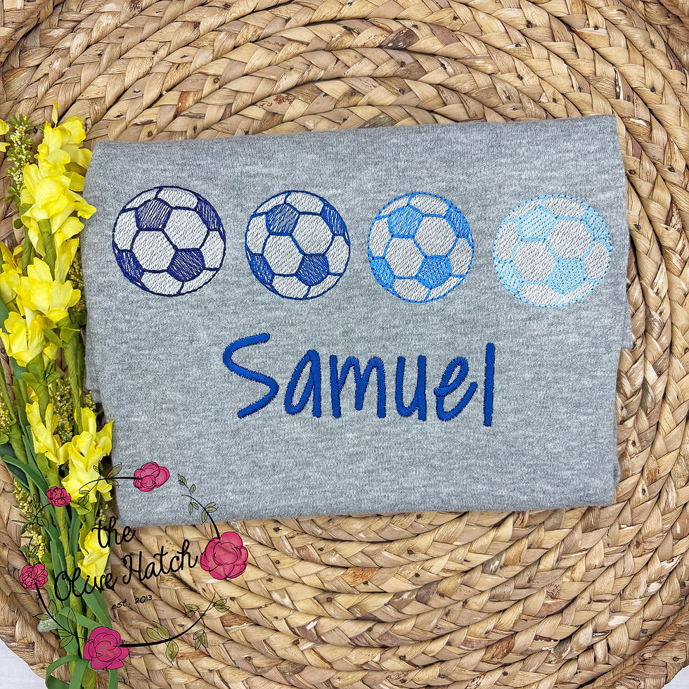 Soccer Embroidery Shirt