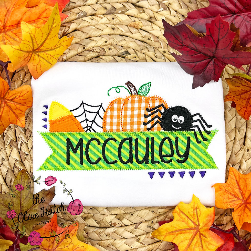 Halloween Applique Shirt