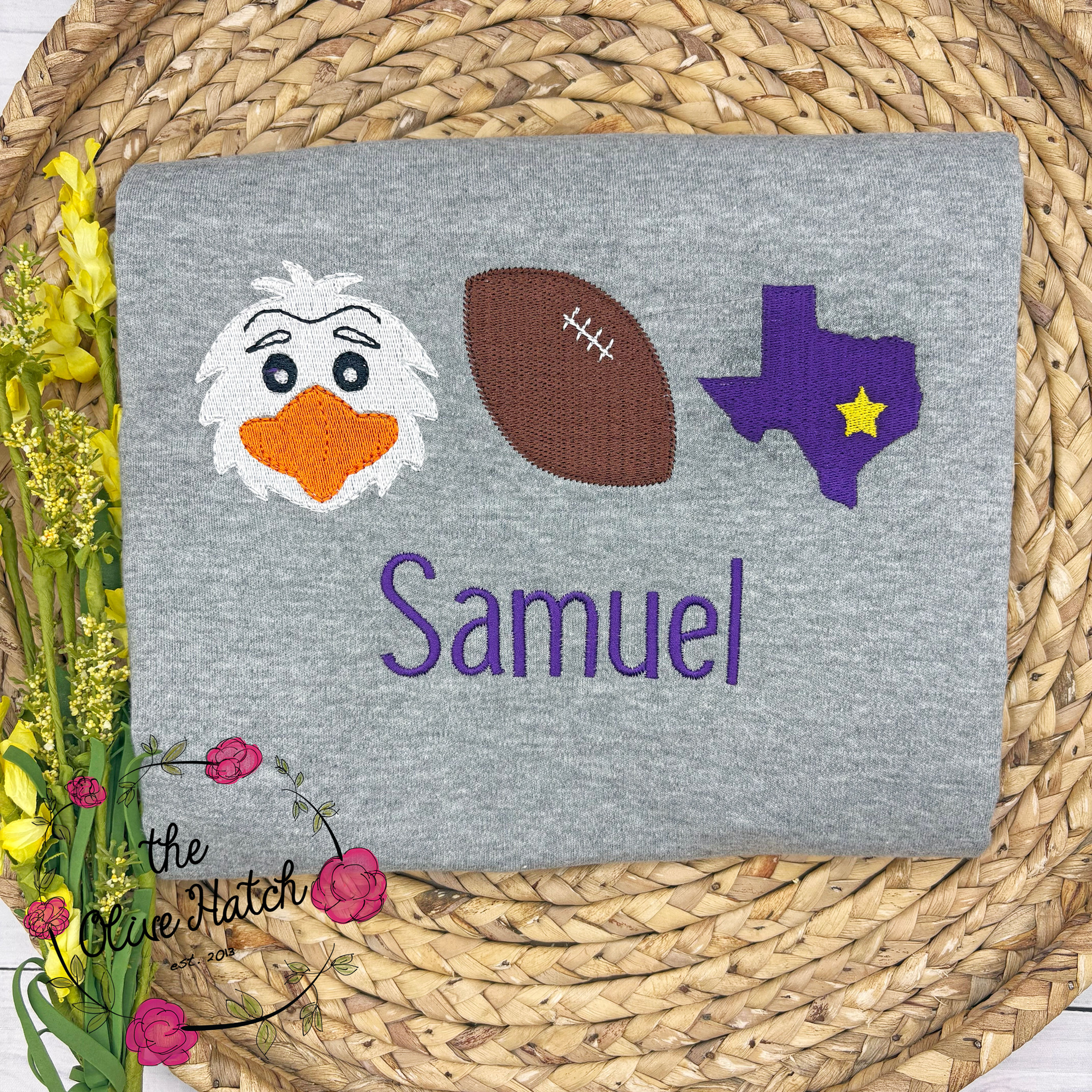 Eagle Football Embroidery Shirt