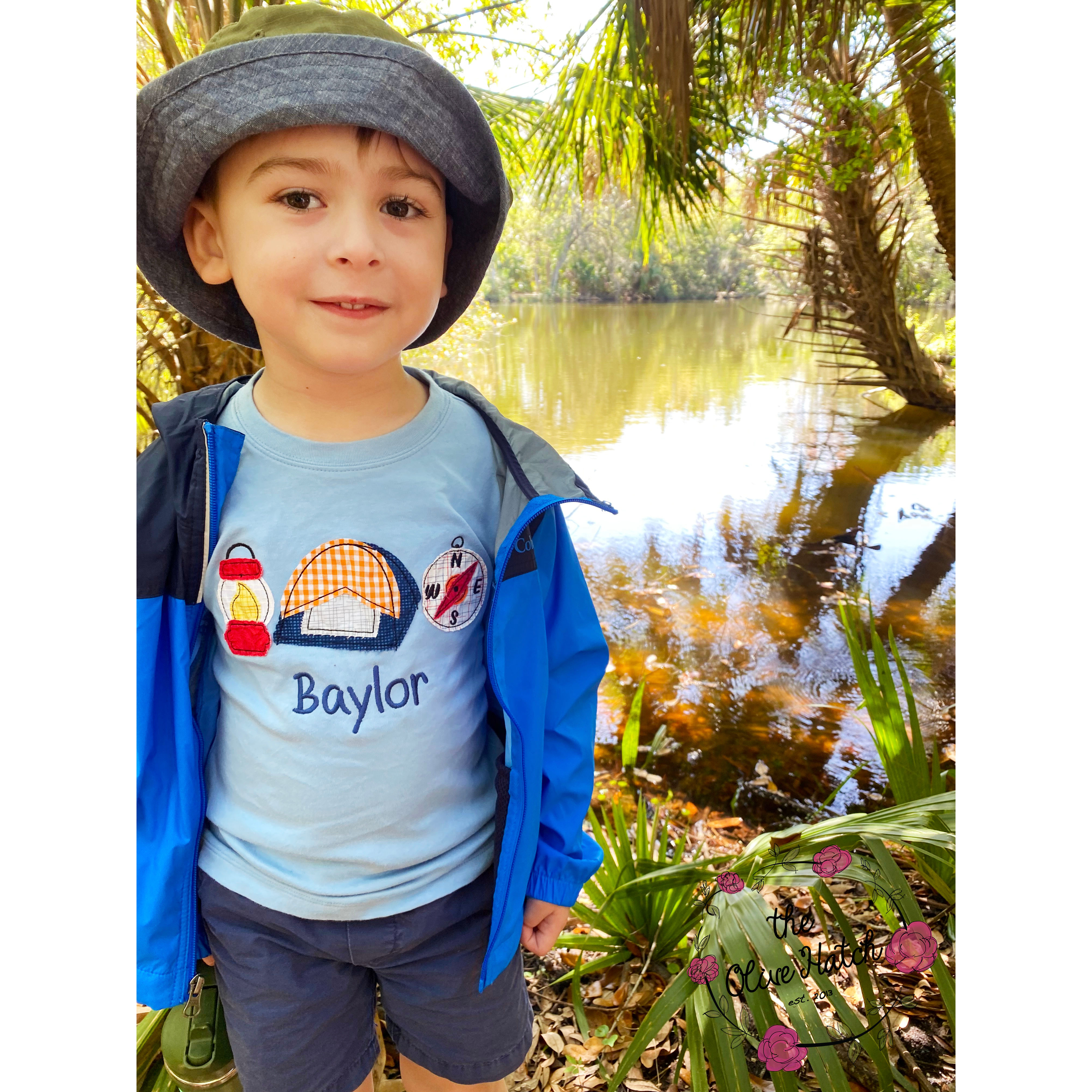 Camping Applique Shirt