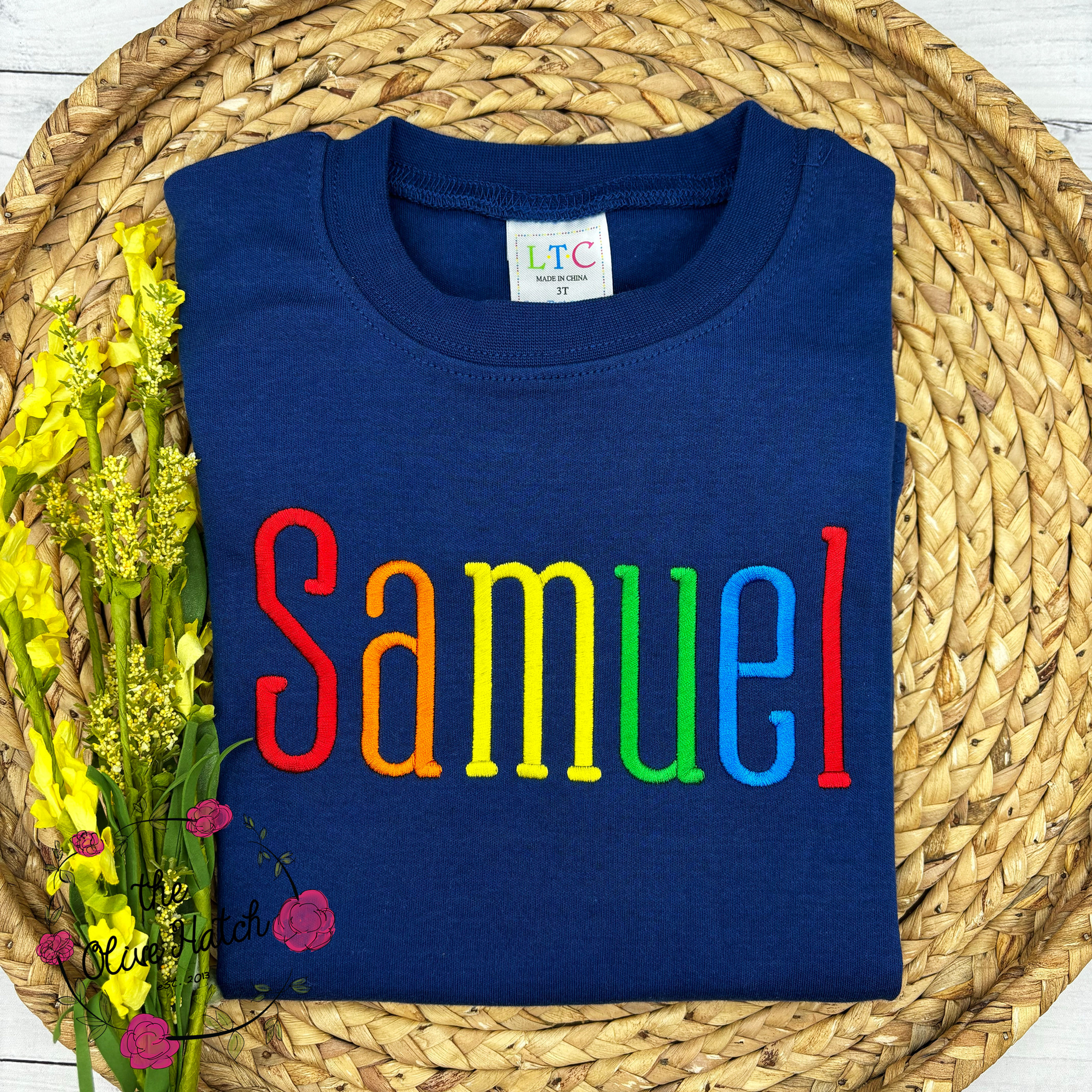 Personalized Name Embroidered Shirt