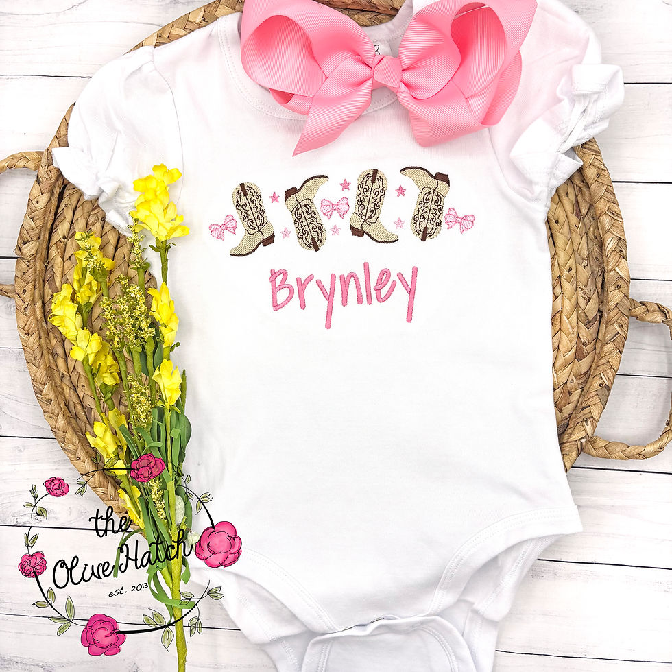 Cowgirl Boots Rodeo Embroidered Shirt