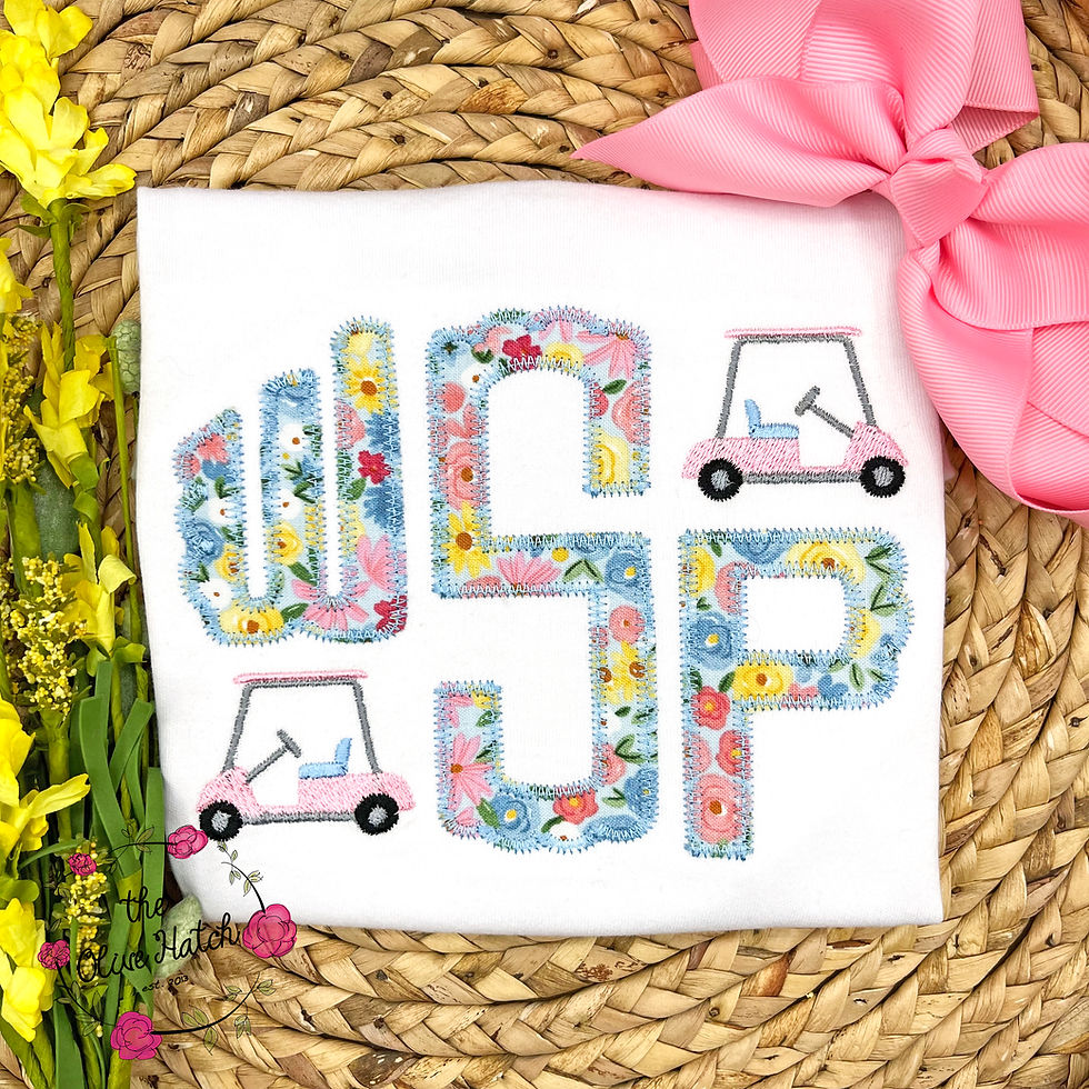 Thumbnail: Golf Monogram Applique