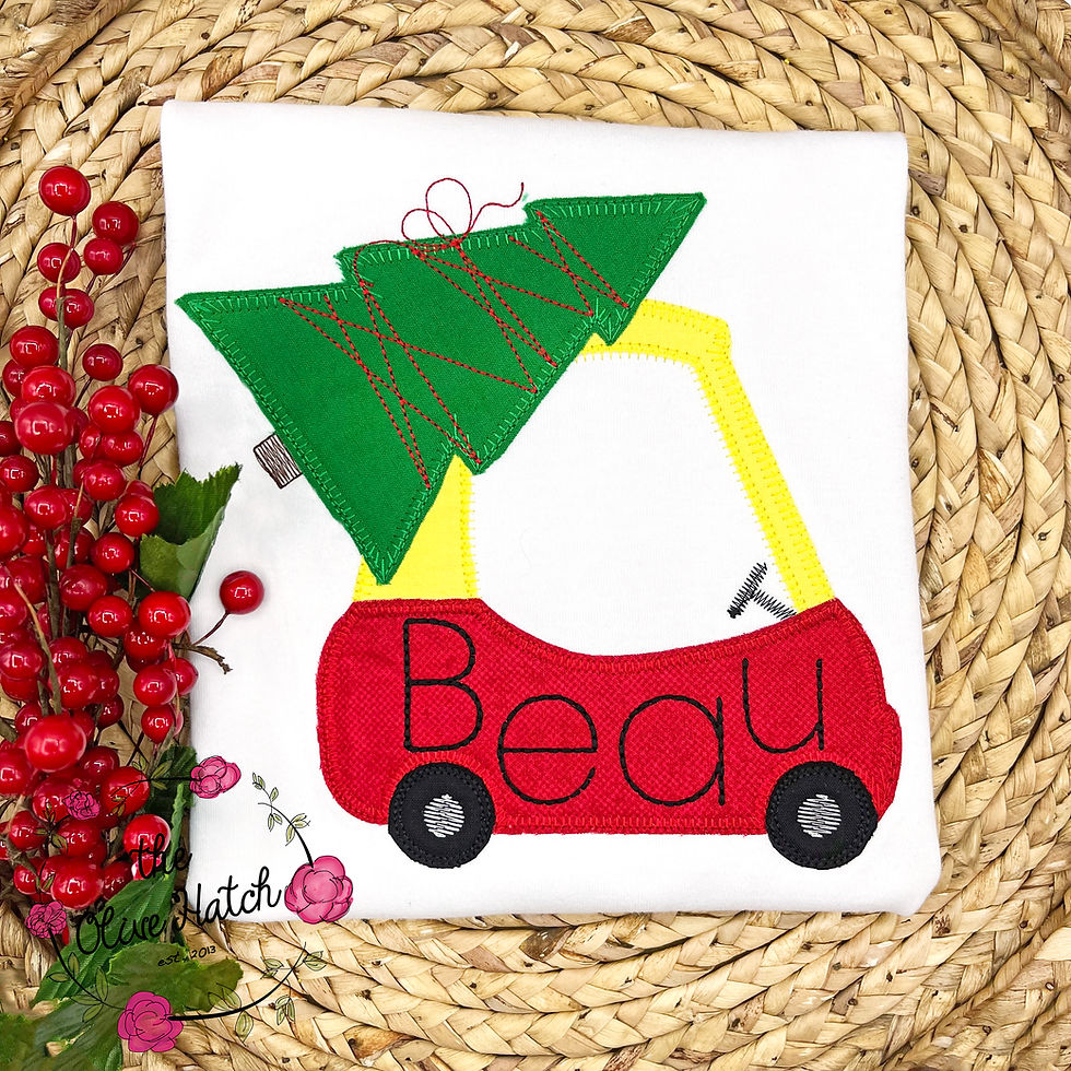 Christmas Coupe Applique Shirt