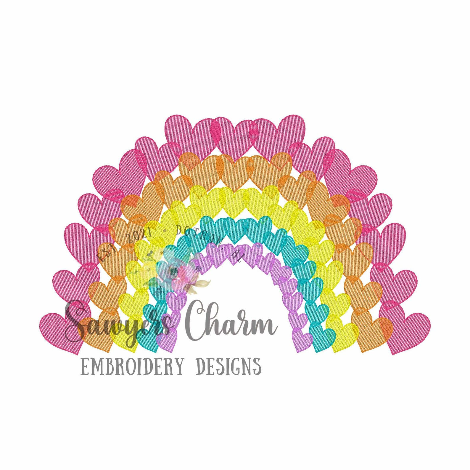 Hearts Embroidery Shirt