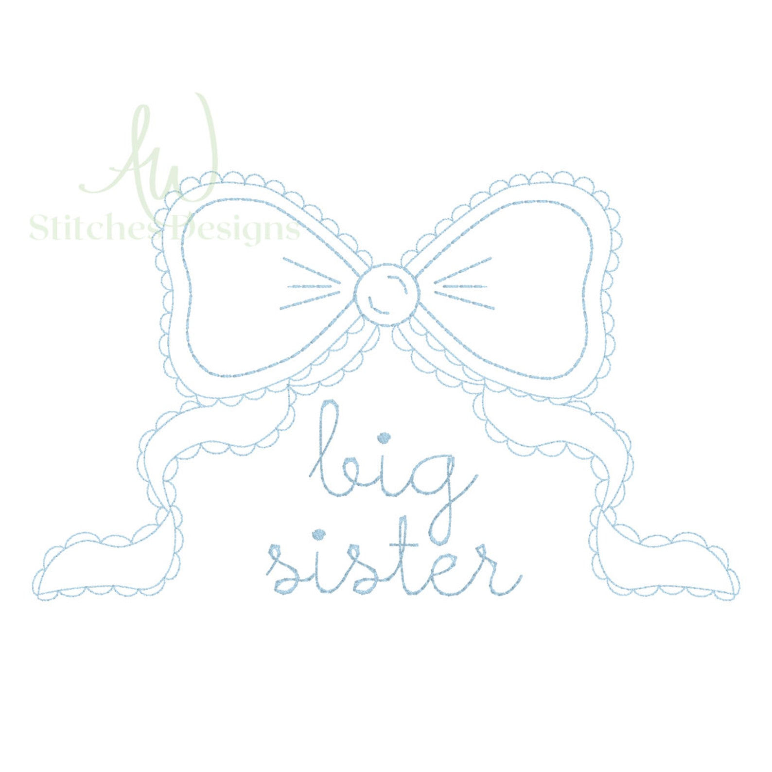 Big Sister Embroidery Shirt