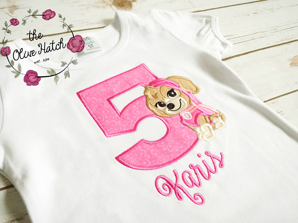 Thumbnail: Skye Birthday Applique