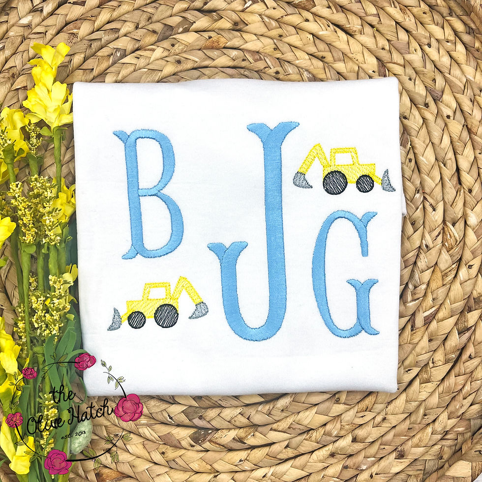 Construction Monogram Shirt/OnePiece