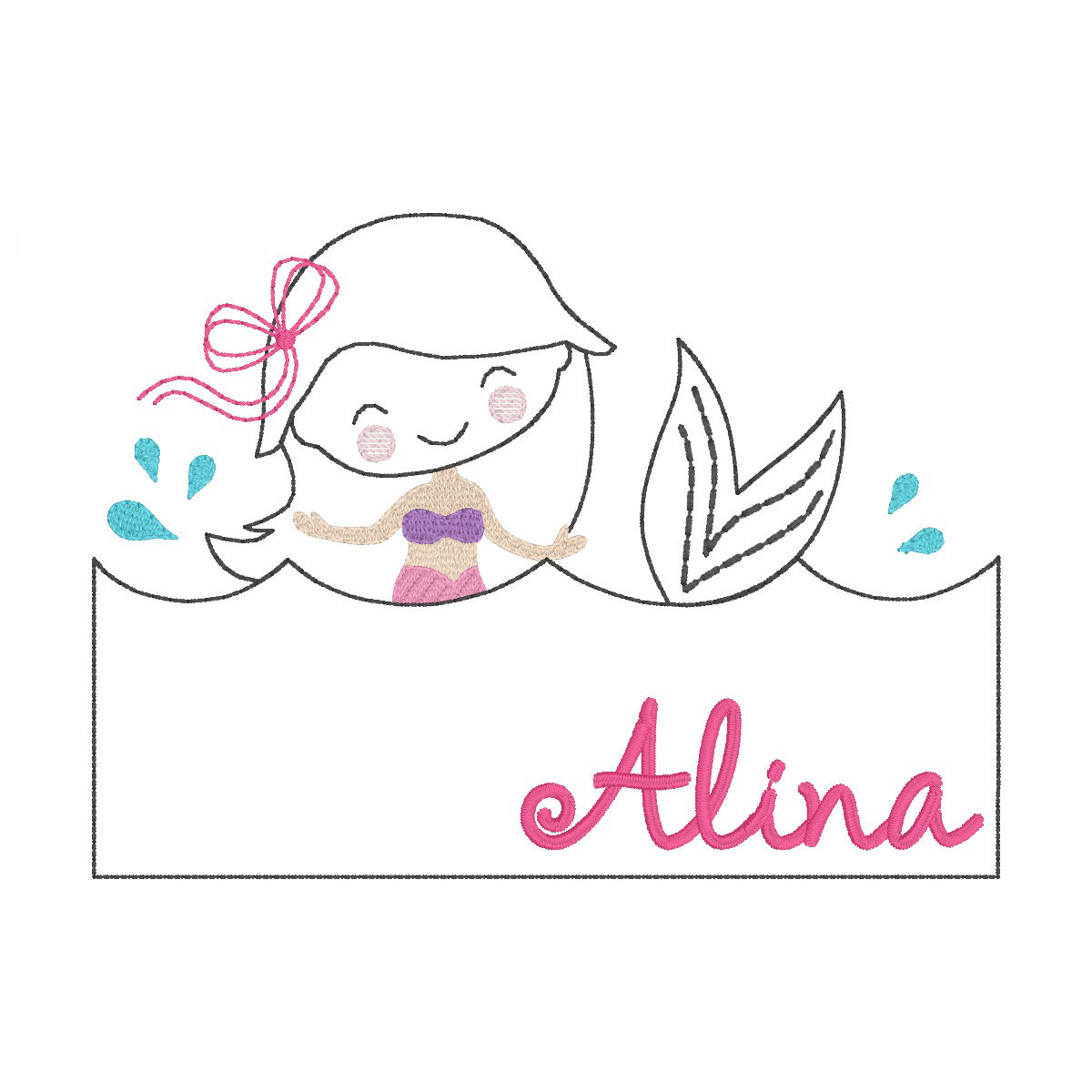 Mermaid Applique Shirt