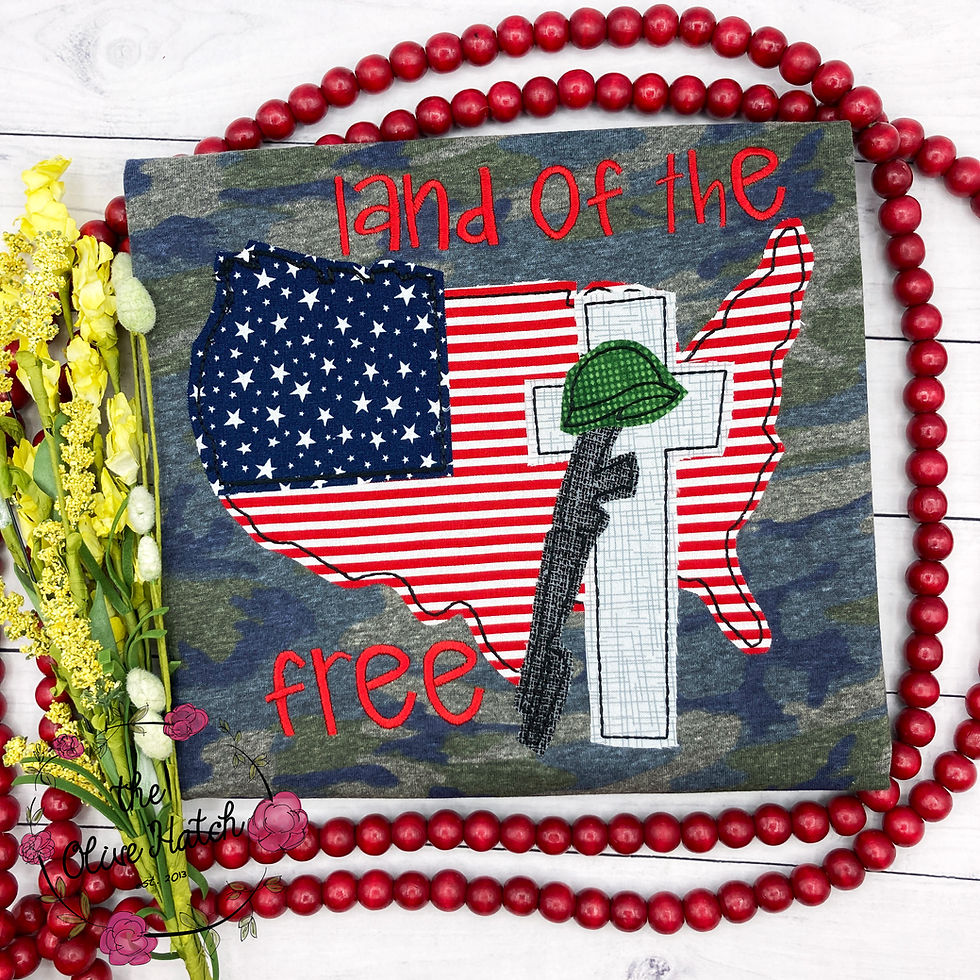 Thumbnail: Land of the Free Applique Shirt