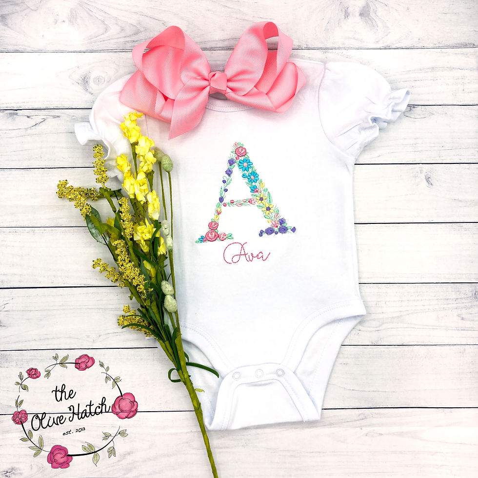 Floral Embroidery OnePiece