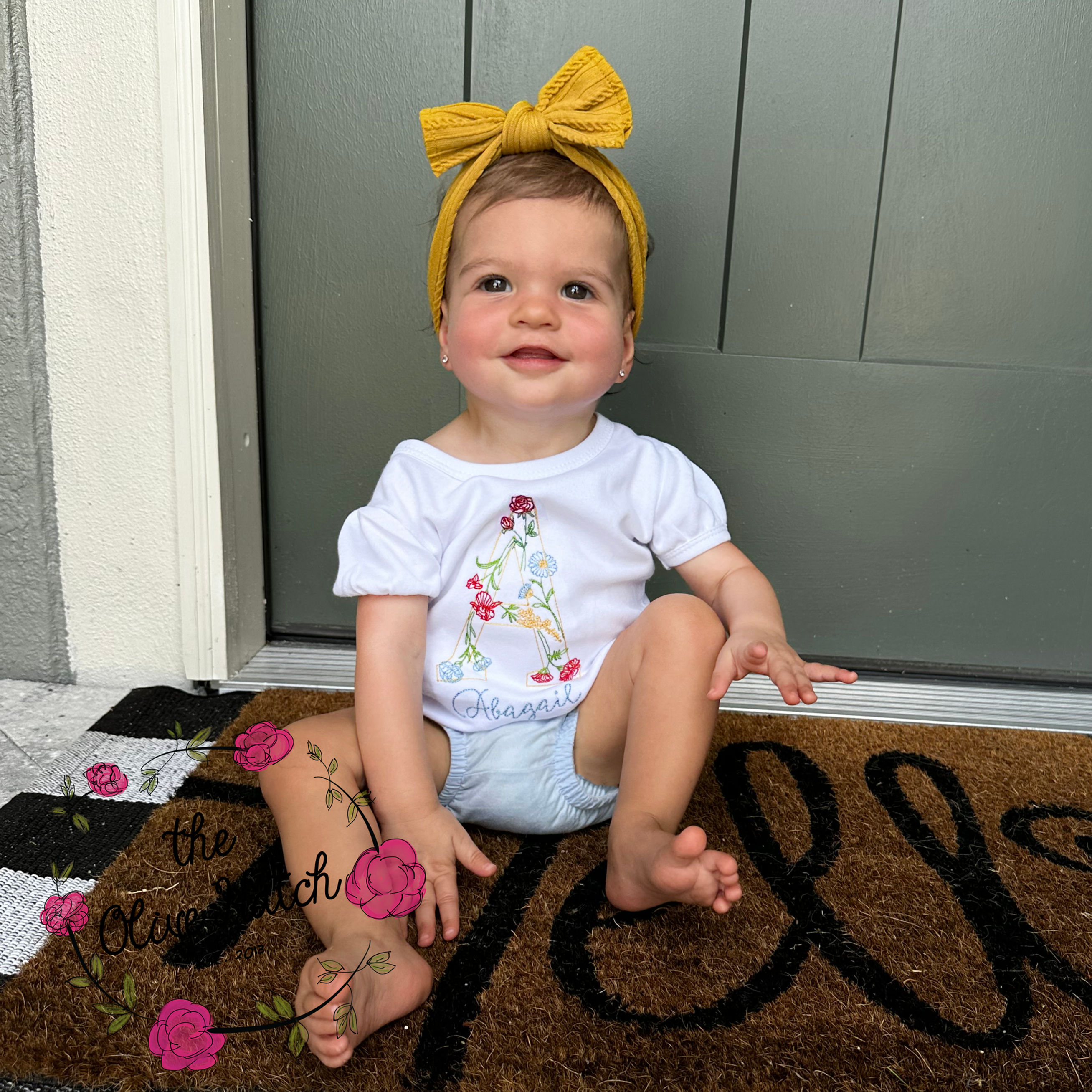 Floral Monogram Shirt