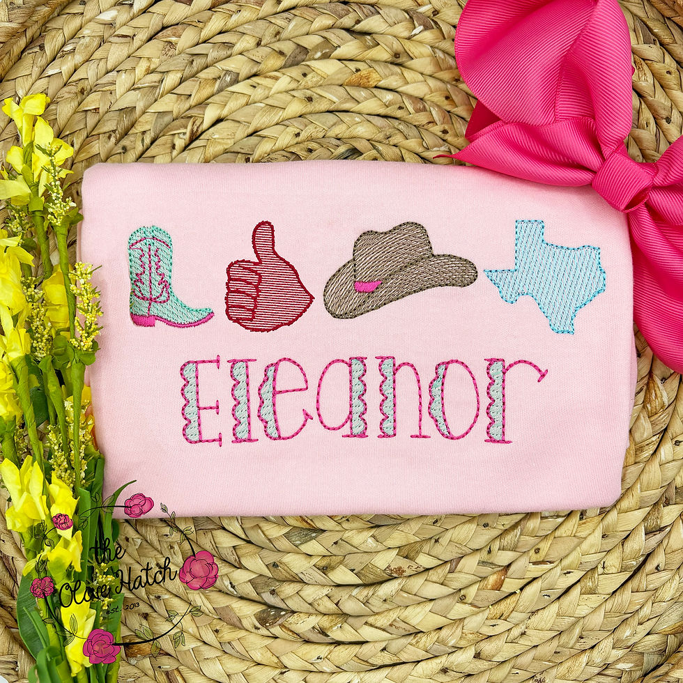 Texas Favorites Embroidery Shirt