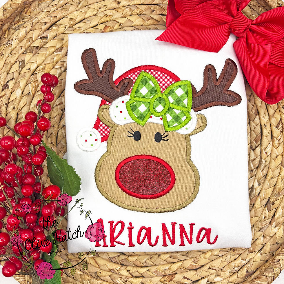 Reindeer Applique Shirt