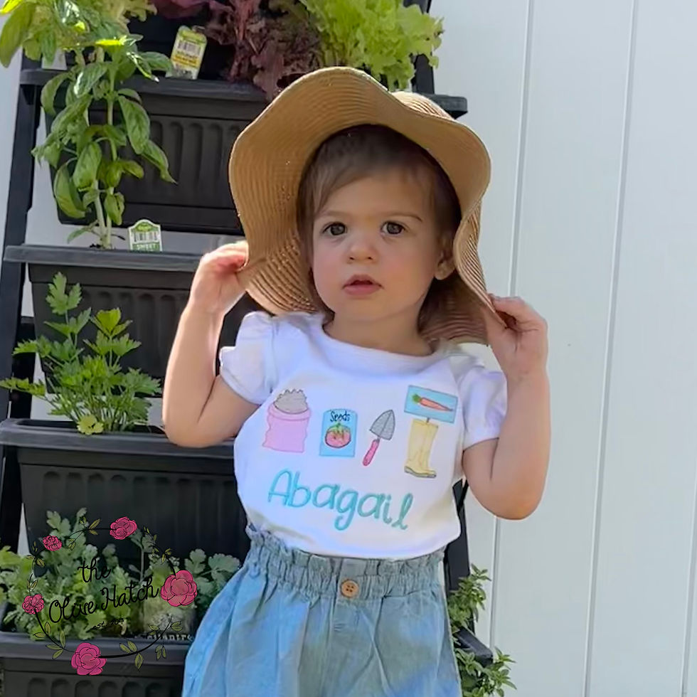 Gardening Embroidery Shirt