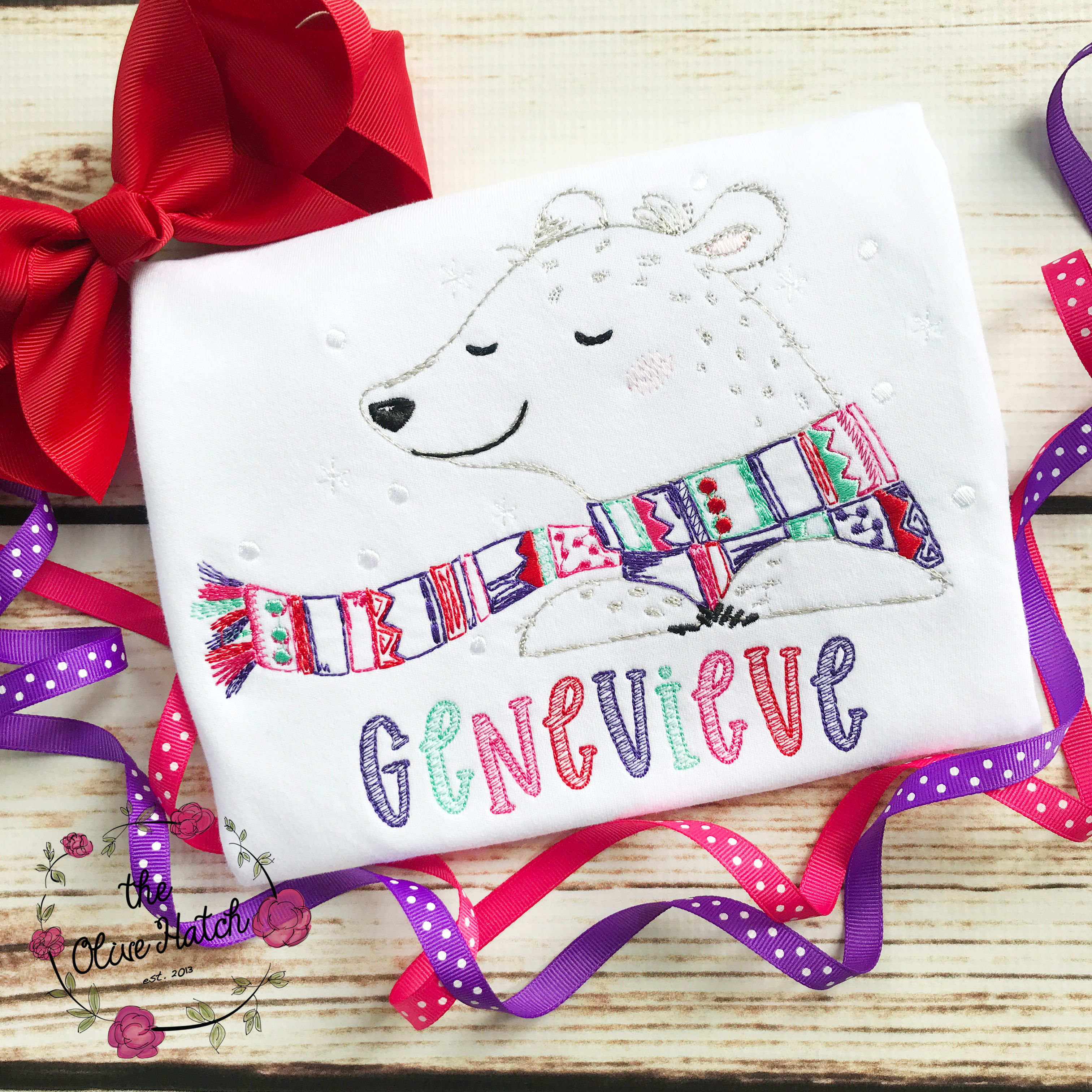 Polar Bear Embroidery