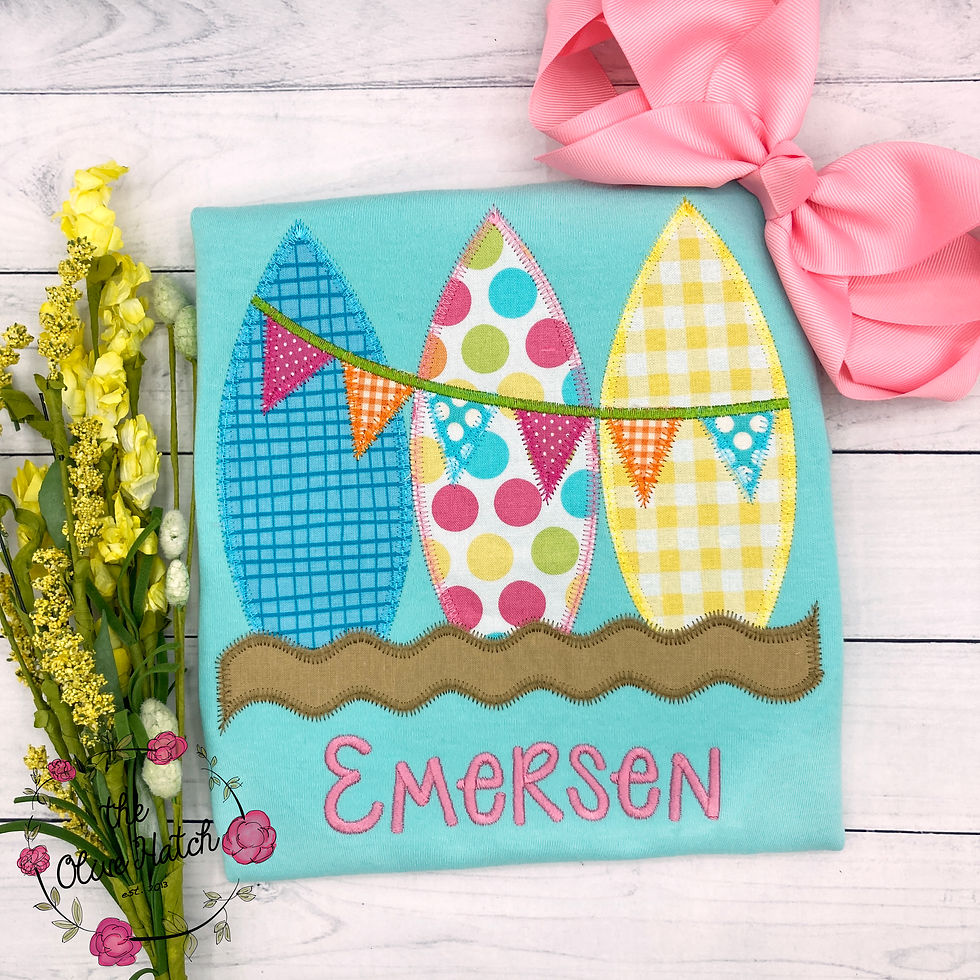 Surf Board Applique Shirt