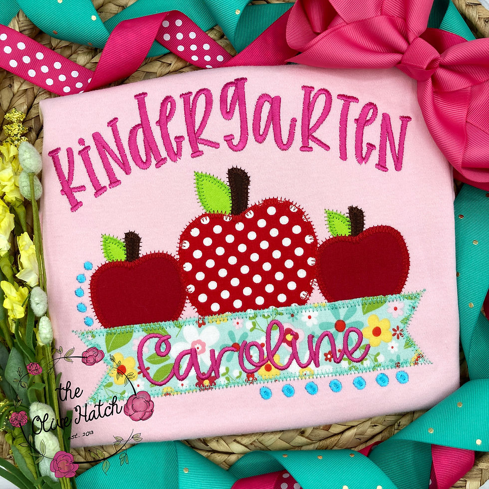 Back to School Apples Design