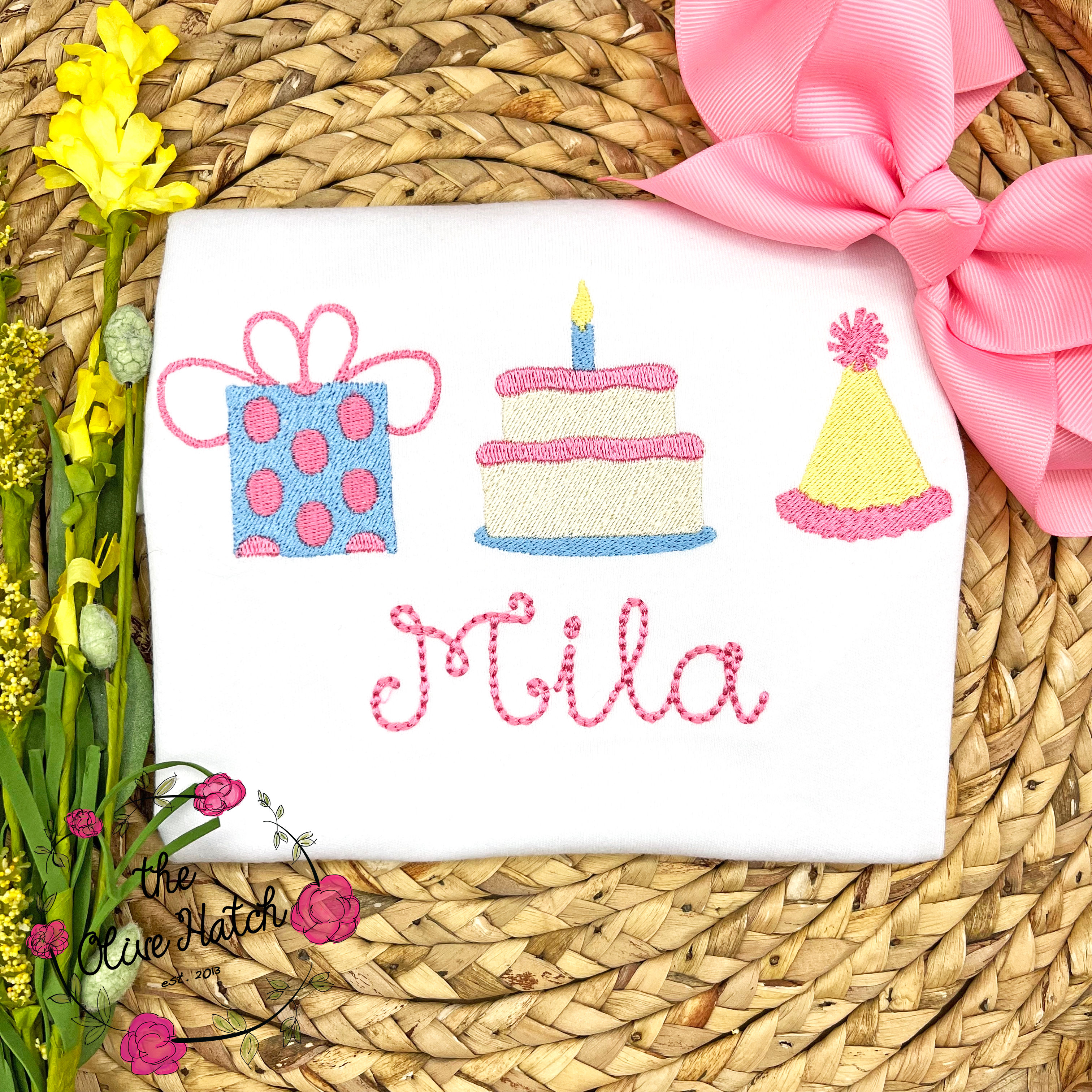 Girl Birthday Embroidery Shirt