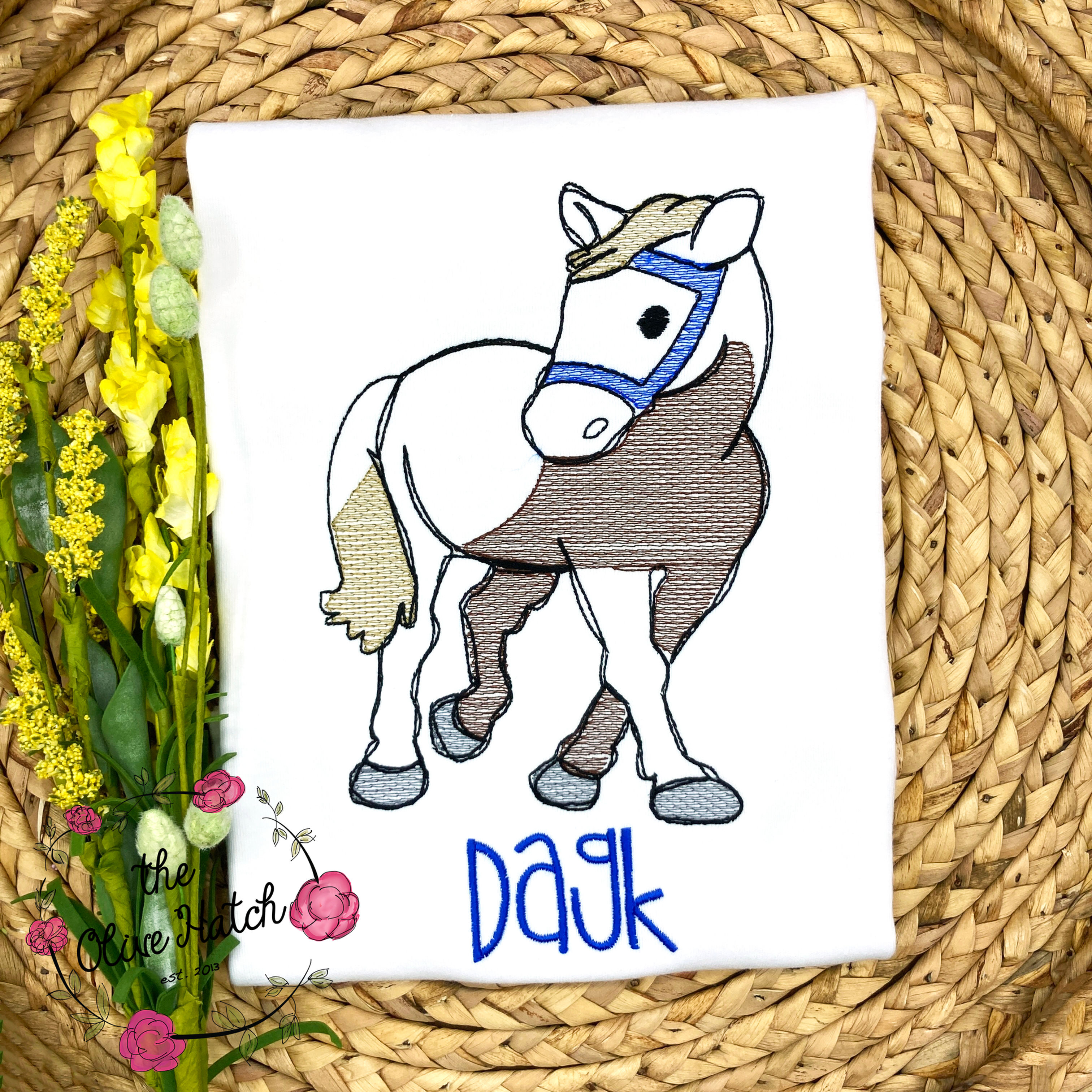 Horse Embroidery Shirt