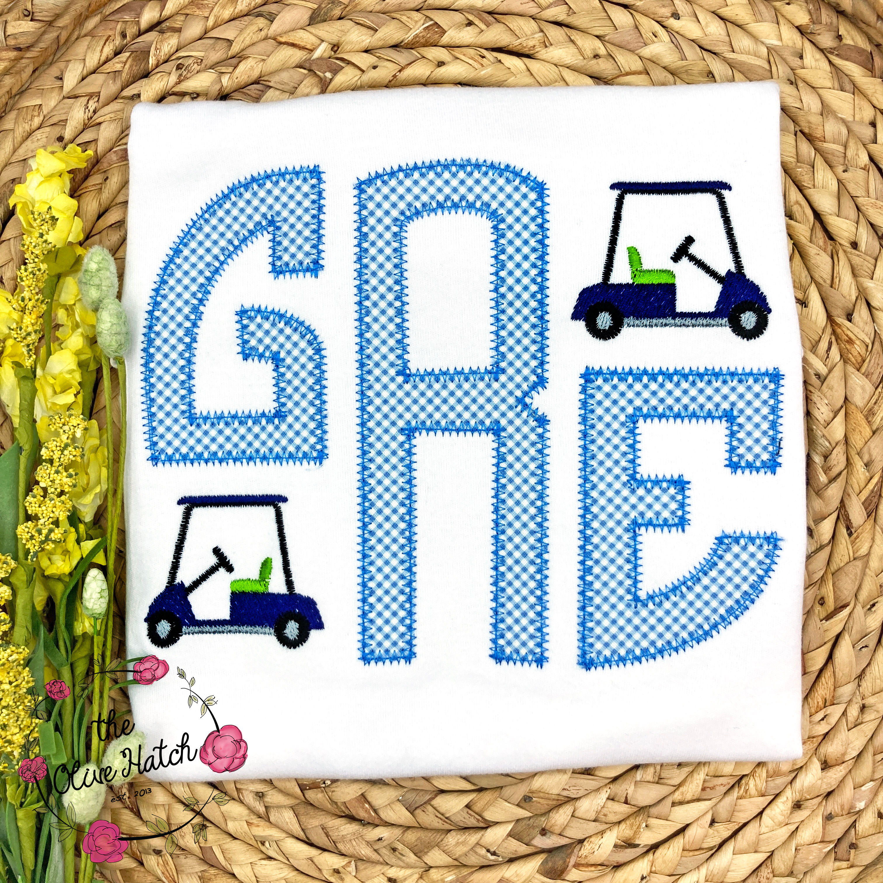 Golf Monogram Applique