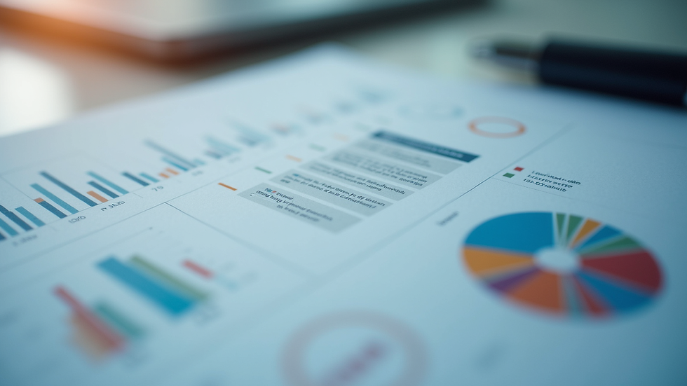 Close-up view of a sales dashboard showing key metrics and decision criteria