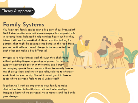 Family Systems Therapy - Eboniña Evans LMFT - Ebonina Evans LMFT - EOnWellness Therapy - San Francisco California Bay Area - Inclusive & Affirming Therapist - Integrative & Holistic Therapy