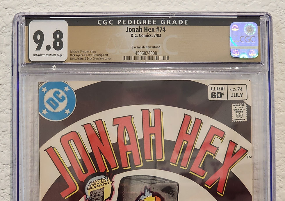 Thumbnail: CGC 9.8 1983 Jonah Hex #74 Savannah Pedigree Newstand Key - Last Issue