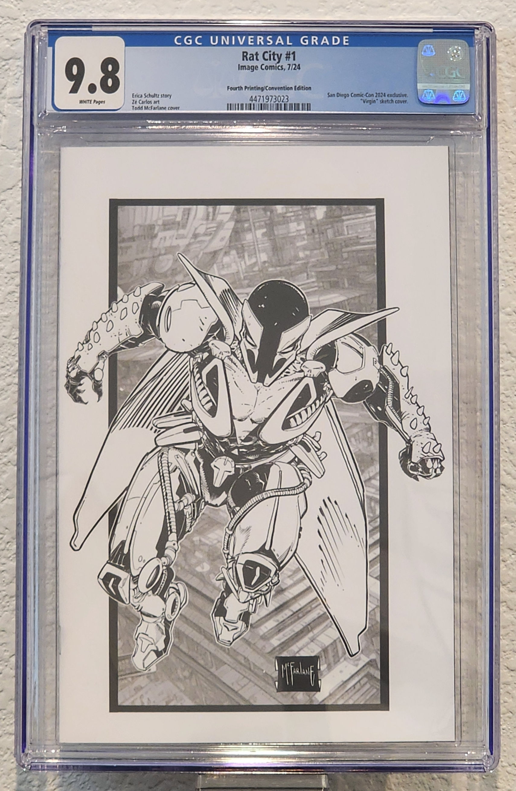 SDCC 2024 Virgin Variant Rat City #1 CGC 9.8 White Pages