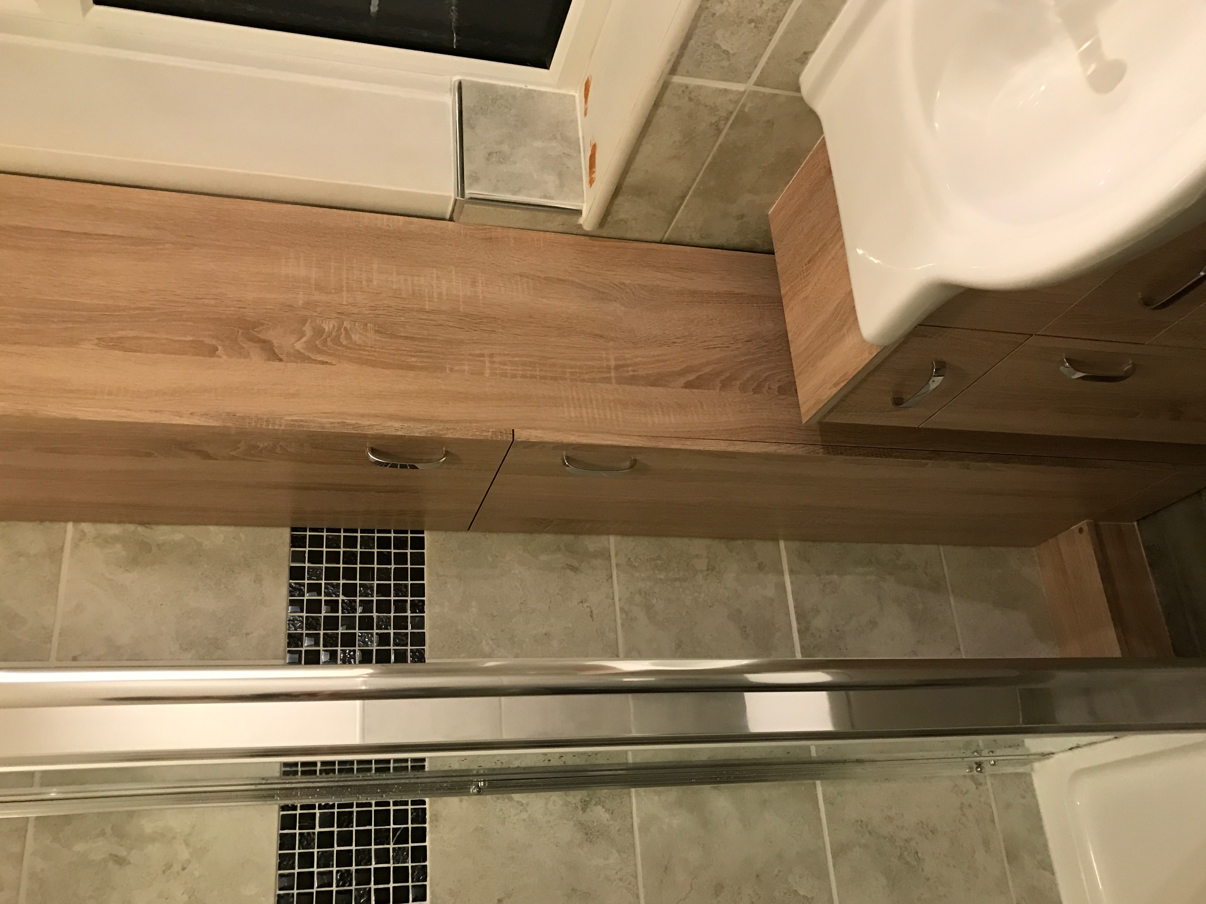 Oak Bathroom Cupboard