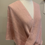 Thumbnail: Handwoven Smokey Pink Silk Mobius Shawl