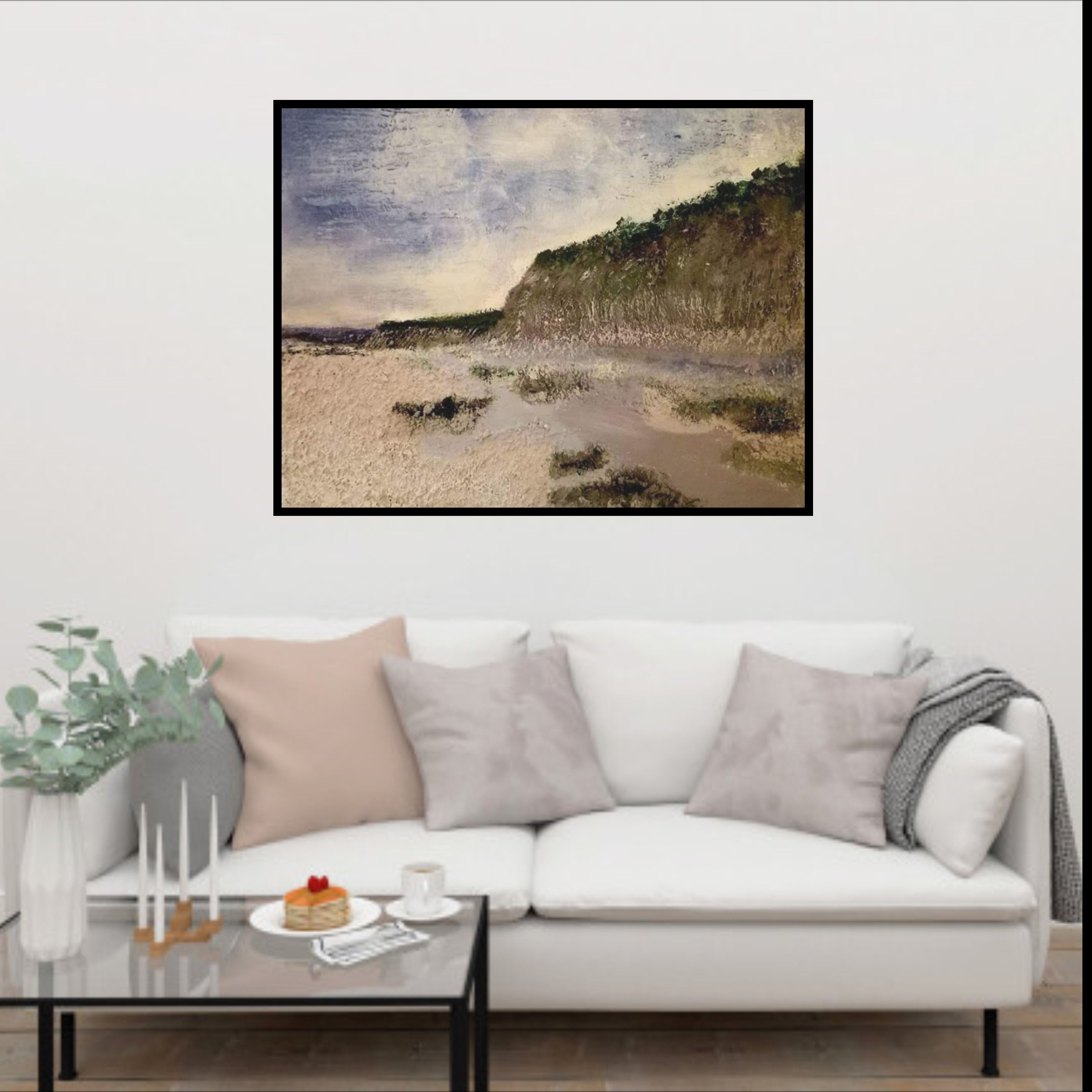 Low Tide - Monet style painting on wood. Created with Saltwash & Chalk Paint