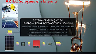 SISTEMA DE GERAÇÃO DA ENERGIA SOLAR 504K