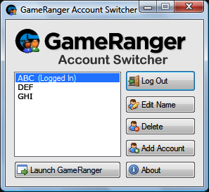 how to log out of gameranger